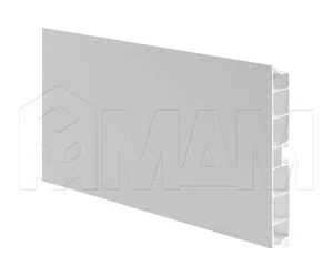 Цоколь пластиковый (высота 150, длина 4000 мм), алюминий матовый: 15.0201R 4M