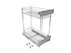 Бутылочница FGV в базу 300мм, полное выдвижение, плавная доводка, хром