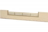 2453 Решётка вентиляционная для цоколя ПВХ H.120, L=600, декапе NEW