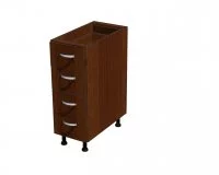 Корпус напольной тумбы, 4 ящика 300*560*720