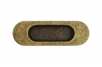 Ручка врезная 110мм, отделка бронза античная