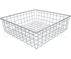 Корзина сетчатая, 400х500х120 мм, металлик серебристый: КС124050