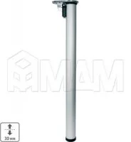 Опора для стола складная, D50, Н700+30мм, серебро, 1шт.: T027.C70N.208