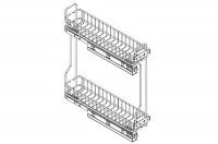Trend Сетка в базу 150 выдвижная с доводчиком, отделка хром