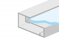 Профиль рамочный 50х21, L=4000мм, отделка алюминий анодированный
