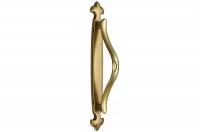 Ручка-скоба 96мм с накладкой, отделка бронза матовая