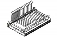 Сушка 1-уровневая в базу 600/16, отделка сталь, поддон сталь
