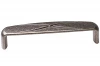 Ручка-скоба 128мм, отделка олово грубое