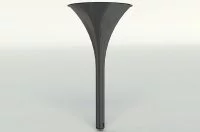 Нога для стола Armstrong d.80/570, h.870, отделка черный матовый