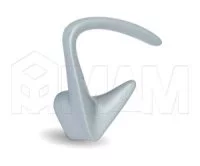 Крючок двухрожковый хром матовый: PA.0282.AP