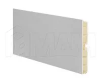 Цоколь пластиковый (высота 120, длина 4000 мм), алюминий "Alulight": 12.0101 4M