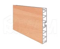 Цоколь пластиковый (высота 120, длина 4000 мм), бук светлый: 12.0906 4M