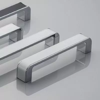 GTV: Ручка MONA L-192мм, хром-белая: UZ-MONA-192-01-10