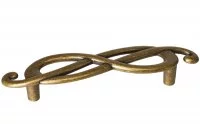 Ручка-скоба 96мм (левая), отделка бронза "Флоренция"