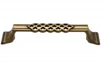 Ручка-скоба 128мм, отделка бронза &quot;Флоренция&quot;