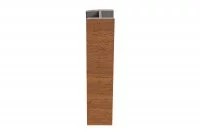 1330 Стык для цоколя ПВХ, L=4000, орех рустикальный