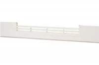 0418 Решётка вентиляционная для цоколя ПВХ H.100, L=600, белый глянец NEW