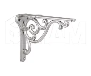 ROME Менсолодержатель для деревянных полок L-150 мм, серебро Ноттингем: WRM.800.150.00R3