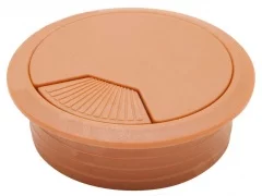 Заглушка кабель-канала, пластиковая, круглая, d=60 мм, светло-коричневая RTK008-LB