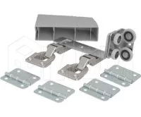 PS23 Компл. роликов и аксессуаров для складной двери (левый): PS23DL