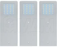 POLARx3 Комплект светильников с блоком питания, серебро, 24V, 190мм, нейтральный белый 4000К, 5W: PO24-S3-190NO-NW5