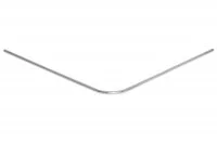 Поручень угловой 90", отделка хром глянец