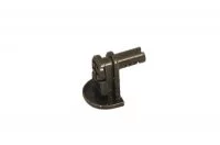 Упор с фиксирующей бобышкой для полкодержателя врезного d.15мм, цвет чёрный