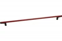 Ручка-скоба 320мм, отделка черный + красный