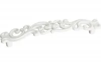 Ручка-скоба 128мм, отделка белый глянцевый