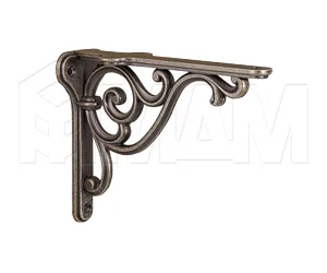 ROME Менсолодержатель для деревянных полок L-150 мм, бронза состаренная: WRM.800.150.00AB