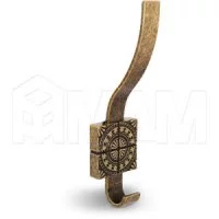 SPARTA Крючок двухрожковый бронза состаренная: Z-5413.G4