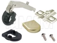 Петля прямая (180) площадка под саморез/ник мат D-обр.-обр.: C123158 под саморез/ник мат D