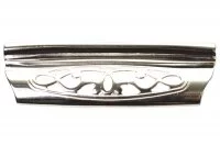 Ручка-скоба 96мм, отделка серебро