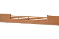 0125 Решётка вентиляционная для цоколя ПВХ H.100, L=600, ольха Ника NEW