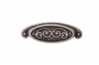 Ручка-скоба 64мм, отделка серебро старое