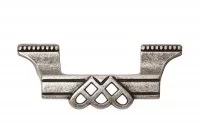 Ручка-скоба 64мм, отделка серебро старое