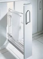 Kessebohmer: Бутылочница с полотенцедержателем отделка «ТИТАН» для фасада шириной 150 мм