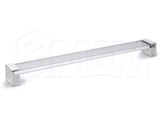 Ручка-скоба 320мм хром/стекло прозрачное: 370.320.10