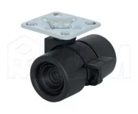 Опора двухколесная с площадкой, D38 мм, со стопором: CST20