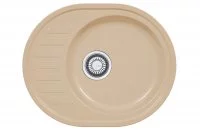 Мойка ROG 611C, фрагранит бежевый, вентиль 3 1/2&quot; в комплекте