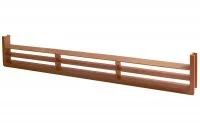 Вентиляционная решётка для цоколя, цвет коричневый