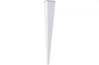 Нога для стола Милан, h.720, отделка белый бархат (матовый)