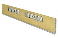 80 Решётка вентиляционная для цоколя ПВХ H.120, L=600, под золото