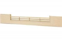 0114 Решётка вентиляционная для цоколя ПВХ H.100, L=600, Позитано NEW