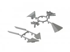 Комплект соединителей треугольного пристеночного бортика ALPHALUX(6частей), пластик, серый