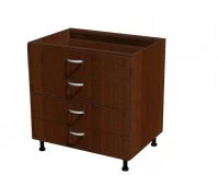 Корпус напольного шкафа, 4 ящика 800*560*720