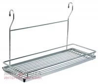 Полка одинарная прямоуг. хром: CWJ 202