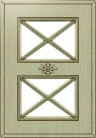 Фасад под стекло с импостом, коллекция Прованс