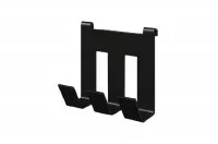 Крючок тройной 70мм, отделка черный бархат (матовый)