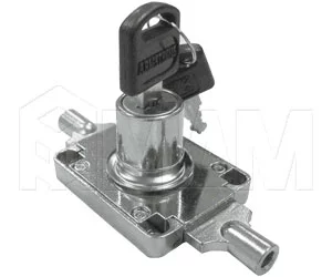 Замок со штангой, выдвижной + отв. планка, хром: 708-22 CR